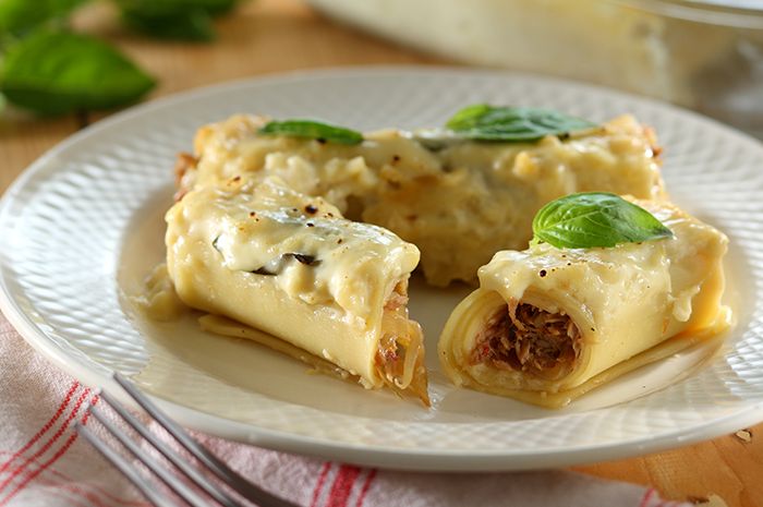 Lasagna Gulung Saus Keju