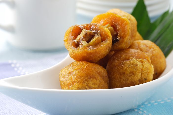 Siapa Enggak Ngiler Kalau Ubi Goreng Isi Pisang Ini Tersaji Di Meja Sajian Sedap