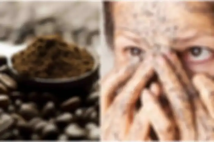 Cuci muka dengan campuran kopi dan susu