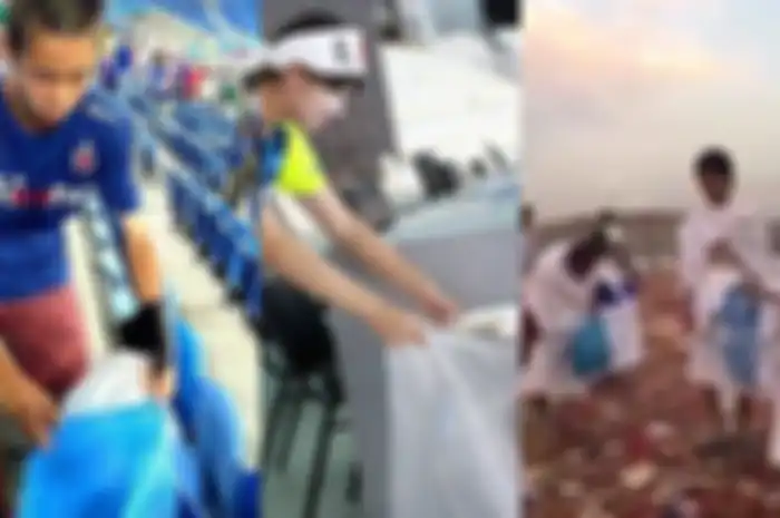 Aksi bersih-bersih orang Jepang dalam gelaran Piala Dunia dan Asian Games, berlanjut hingga ke tanah suci Mekah saat mereka tunaikan ibadah haji.