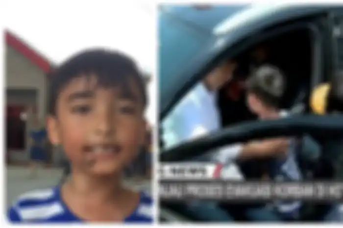 "Mamaku sudah di gunung tinggi sekali. Kalau aku nangis nanti mama juga ikut nangis," kata bocah berusia 6 tahun ini.