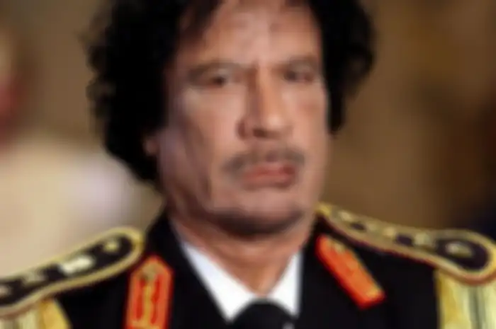 Muammar Gaddafi merupakan seorang tokoh revolusi dan politikus asal Libya. Dia berkuasa di Libya dari tahun 1969 hingga 2011.