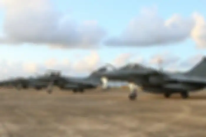 7 pesawat tempur milik Angkatan Laut Perancis jenis Rafale telah mendarat di Lanud Sultan Iskandar Muda, Aceh Besar, Sabtu (18/5/2019).