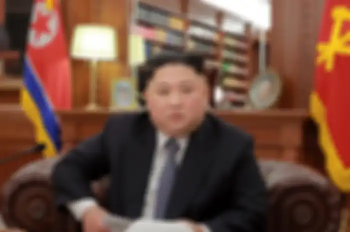 Foto yang berhasil diambil ini berada di sebuah lokasi yang tidak diketahui namun masih dekat dengan ibukota Korea Utara, Pyongyang.