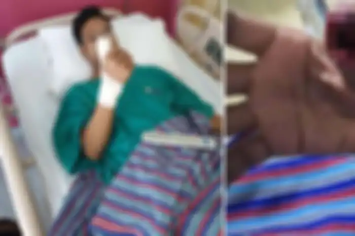 Secara teratur dia sering menggunakan ponselnya untuk bermain, tanpa memerhatikan bahwa pelindung layar ponselnya retak.