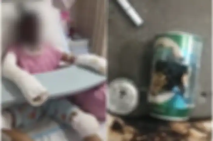 Dalam salah satu video awal influencer tersebut terlihat memotong kaleng aluminium dengan cara yang sama.