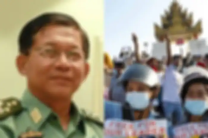 Jenderal Min Aung Hlaing pemimpin kudeta militer Myanmar ketahuan menarik dana negara Myanmar dari bank Federal New York