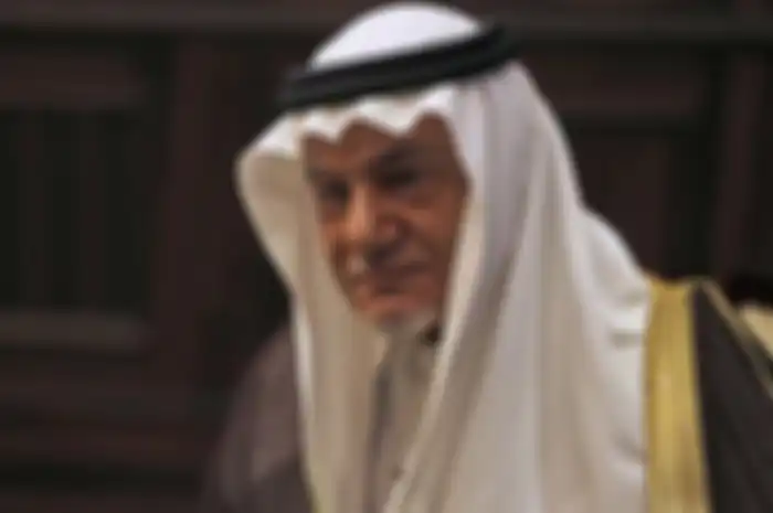 Foto mantan Kepala Intelijen Arab Saudi, Turki al-Faisal