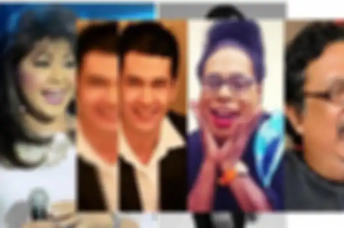 Sederet artis ini meninggal dengan penyakit lambung, dari kiri ke kanan: Diana Nasution, Ryan Thamrin, Ade Juwita dan Didi Petet. 