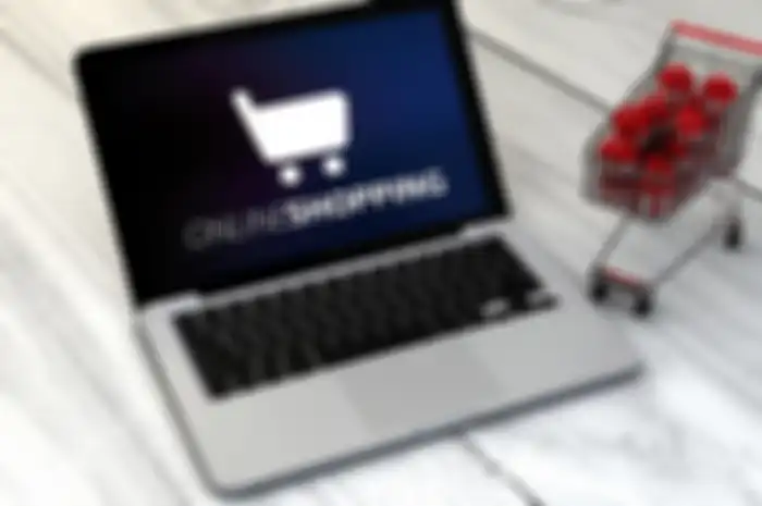 Belanja online di E-Commerce.