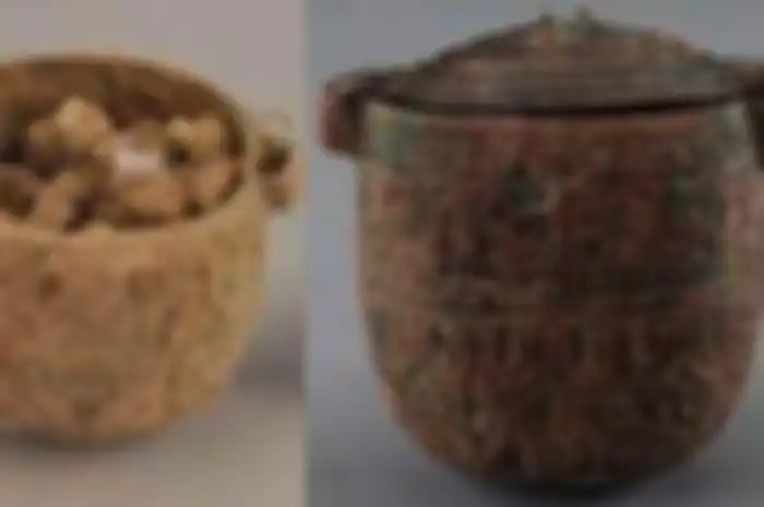 Krim wajah pria yang ditemukan di makam bangsawan China Kuno, berusia 2.700 tahun.