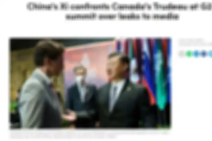 Aksi jengkel presiden China saat bertemu dengan Perdana Menteri Kanada.