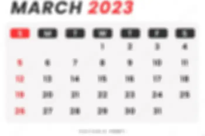 Foto Kalender Jawa Maret 2023.