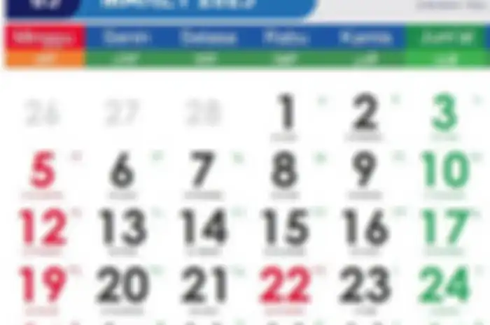 Ilustrasi - Kalender Jawa Maret 2023.