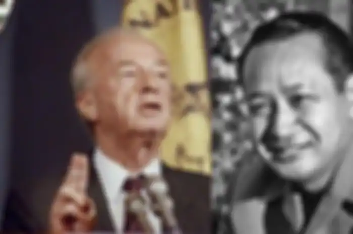 Ilustrasi - Presiden Soeharto dan Rabin.