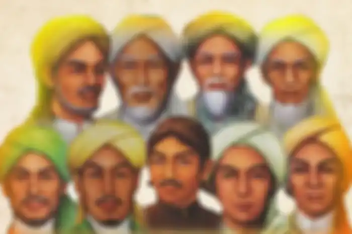Ilustrasi - Walisongo, sembilan wali yang menyebarkan agama Islam di Nusantara.
