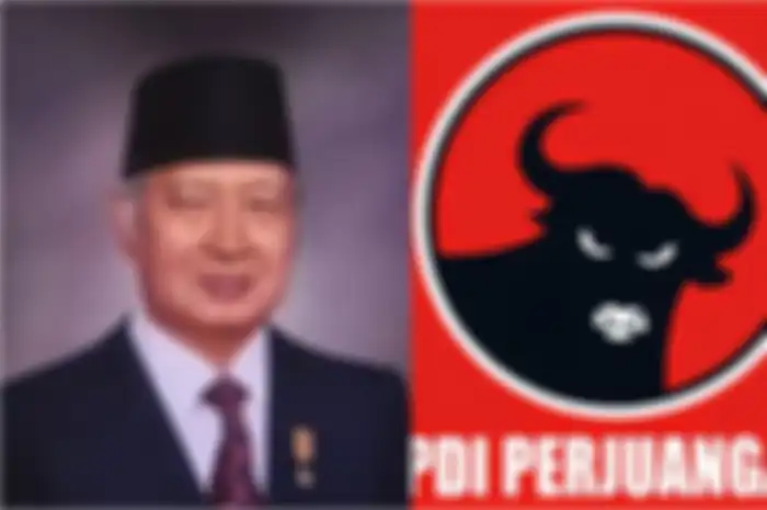 Ilustrasi - Presiden Soeharto dan PDI
