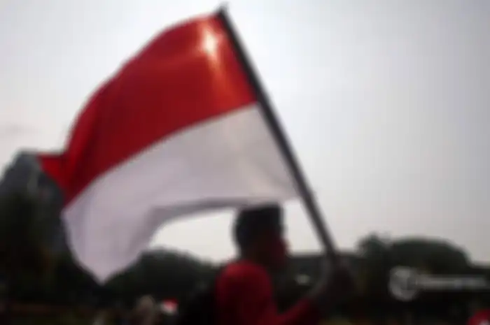 Ilustrasi Bendera Indonesia.