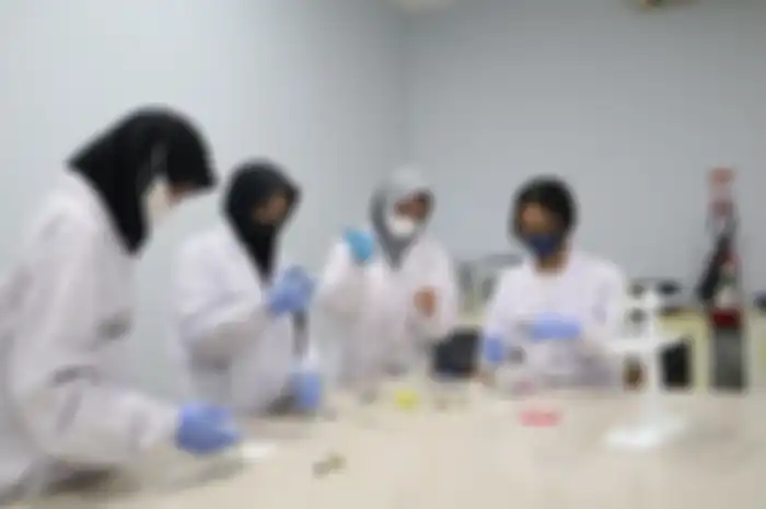 Tim dari Mahasiswa UNS saat melakukan penelitian microneedle patch.