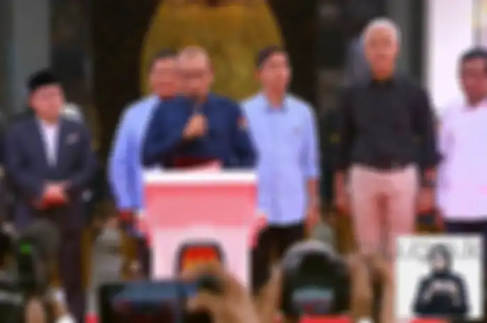 KPU menyelenggarakan Deklarasi Kampanye Pemilu Damai Tahun 2024 di kantor KPU, Senin (27/11). KPU yakin semua capres-cawapres punya niat yang sama untuk Indonesia.
