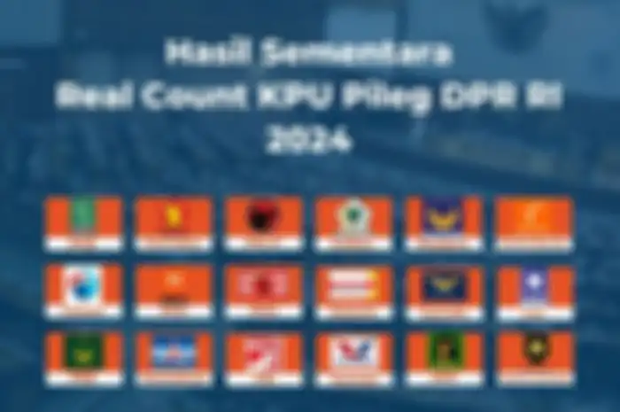Hasil sementara real count KPU untuk Pileg DPR RI 2024. Real Count KPU 19 Februari menunjukkan 8 partai baru belum mampu menembus parliamentary threshold. Dominasi partai lama masih terlihat.