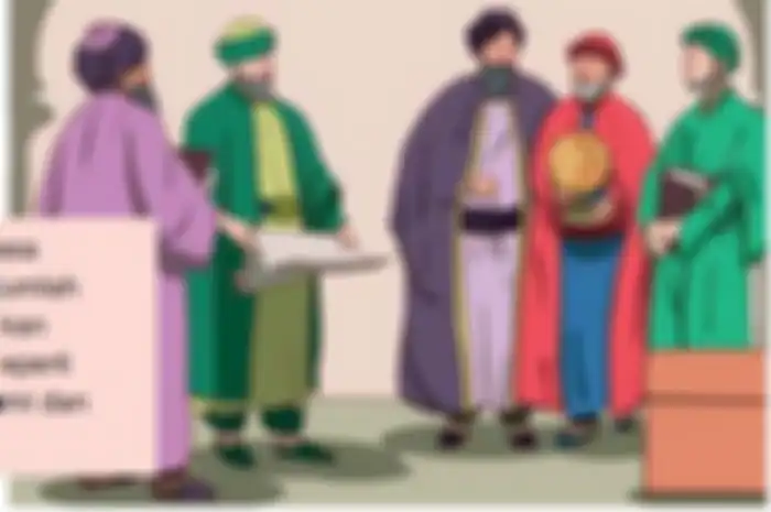 nilai keteladanan yang terdapat pada perkembangan Baitul Hikmah sebagai pusat ilmu pengetahuan dunia adalah literasi adalah pangkal kemajuan dan kemajuan adalah pangkal kesejahteraan.