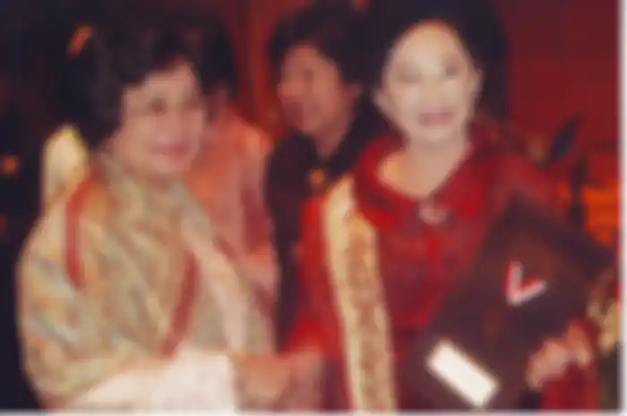 Mooryati Sudibyo menerima penghargaan empu jamu dari MURI pada 2008 