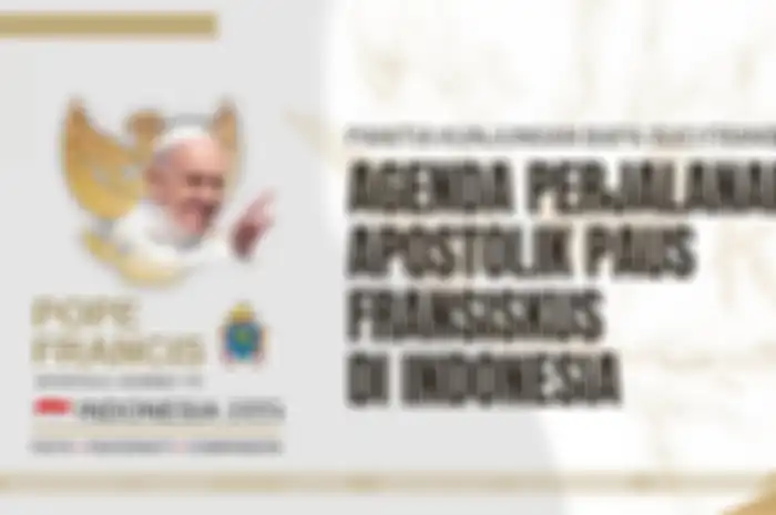 Agenda perjalanan apostolik Paus Fransiskus di Indonesia.