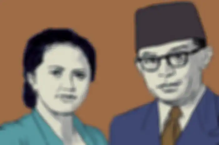 Hatta berjanji tidak akan menikah sebelum Indonesia merdeka. Hingga dia jatuh cinta kepada wanita 19 tahun bernama Rahmi. Bung Karno yang jadi makcomblangnya (Ilustrator: Maki/Intisari)