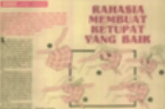 Rahasia membuat ketupat yang baik dan benar belum semua orang tahu. Kami bagikan informasinya (Tabloid NOVA)