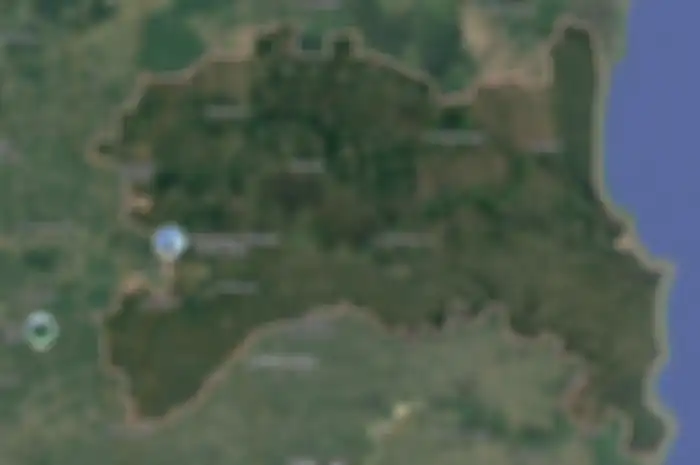 Kerajaan Tulang Bawang, kerajaan terbesar di Lampung, tidak banyak sumbernya kecuali catatan I-Tsing. Kerajaan ini disebut pernah ditaklukkan Kerajaan Sriwijaya (Tangkap layat Google Map)