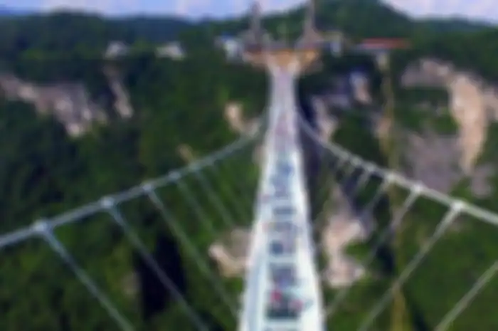 Lama jadi Perbincangan, Jembatan Kaca Terpanjang dan Tertinggi di Dunia Ini Akhirnya Resmi Dibuka