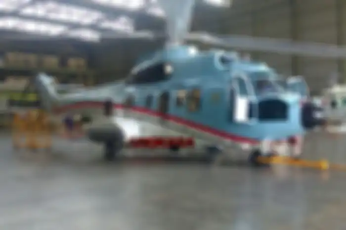 Kabin helikopter kepresidenan RI.