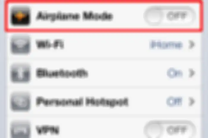 Airplane mode hadir di beberapa smartphone seperti iPhone dan Samsung