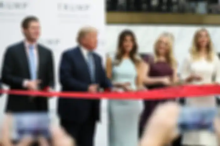 Donald Trump bersama keluarganya.