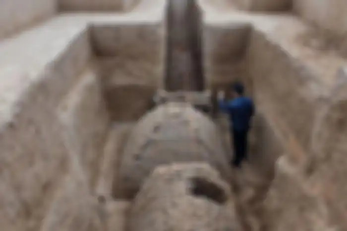 Makam Misterius Berbentuk Piramida Ditemukan di Lokasi Konstruksi di Tiongkok.