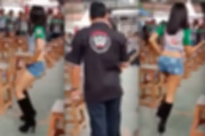 Video tarian seksi tersebut dengan cepat viral di media sosial dan kini telah menarik perhatian polisi yang sedang menyelidikinya.