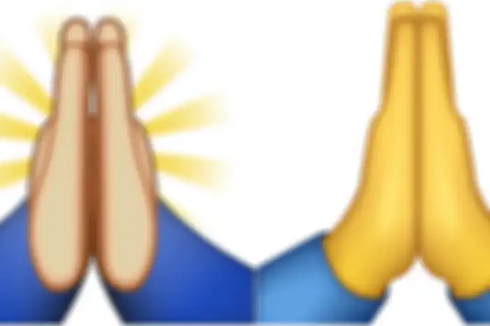 Pernah menggunakan emoji kedua tangan disatukan seperti ini? Ada yang bilang itu artinya berdoa, meminta maaf, bahkan high five. Manakah yang benar?