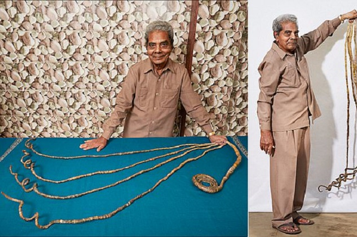 Shridhar Chillal ? Longest Fingernails - Single Hand\nGuinness World Records 2015\nPhoto Credit: Ran