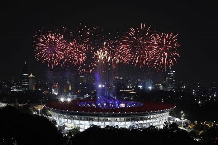 Saat perkenalan negara kontingen peserta, rombongan Jepang dan Suriah membawa dua bendera, yakni Indonesia dan negara mereka sendiri. 