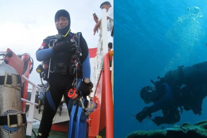 Seperti ini pesan terakhir yang dikirimkan oleh Syachrul Anto penyelam pencari JT 610 yang gugur Sabtu (3/11/2018) pada istrinya.