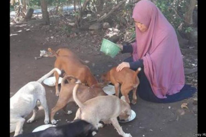 Di hari  kasih sayang ini sudah saatnya kita menunjukkan rasa kasih sayang kepada makhluk selain manusia seperti yang dilakukan Desy Marlina Amin.