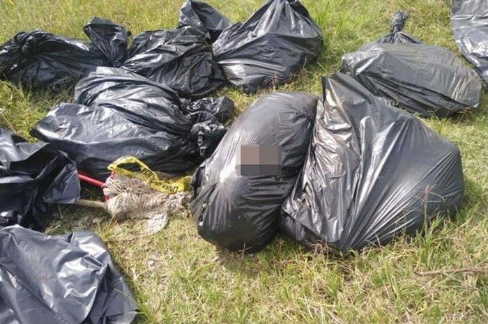 Karena curiga dengan temuan itu penduduk desa kemudian melakukan penyelidikan untuk mengungkap apa isi kantong plastik tersebut.