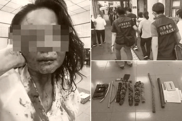 Saat digrebek, rumah pemujaan itu ditutup rapat dengan gerbang logam merah besar dan dikelilingi oleh pagar rantai.