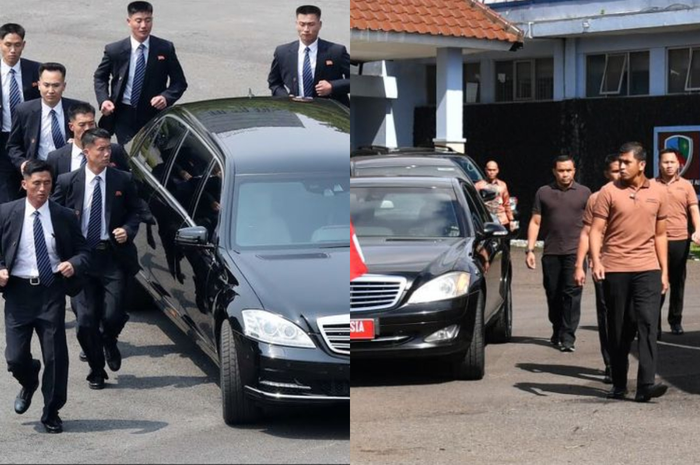 Para pengawal pribadi diktator Korea Utara Kim Jong-un ternyata memiliki kemiripan dengan personel Paspampres Indonesia.