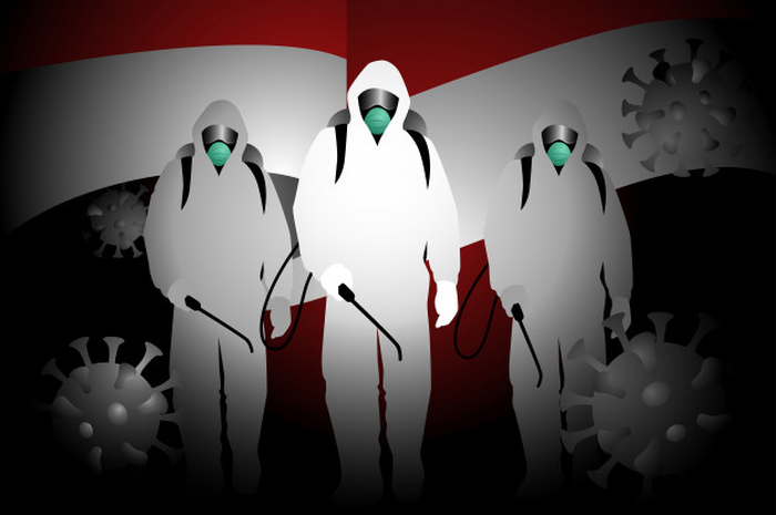Ilustrasi virus corona