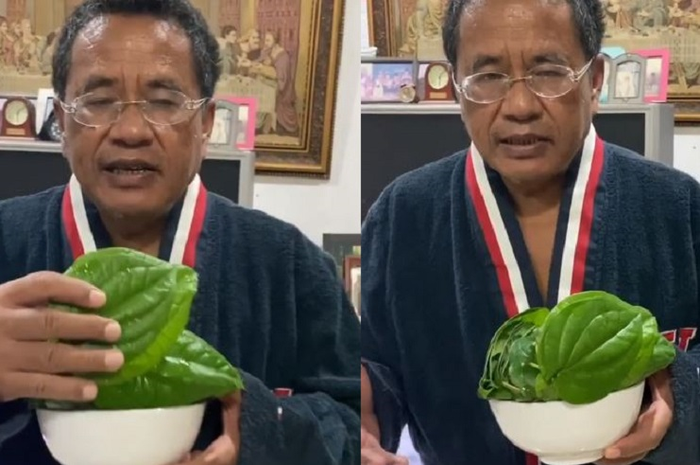 Ini rupanya rahasia Hotman Paris tetap bugar di usia 60 tahun, cuma minum air rebusan daun ini rupanya.