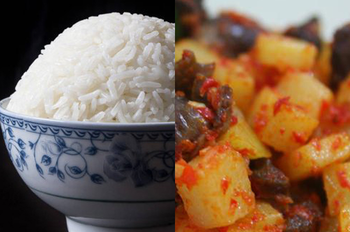 Jangan lagi makan nasi bersamaan dengan kentang balado