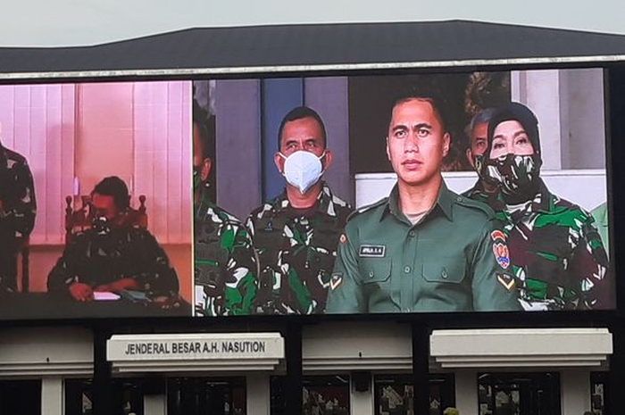 Aprilia Manganang ketika menjalani sidang perubahan nama.