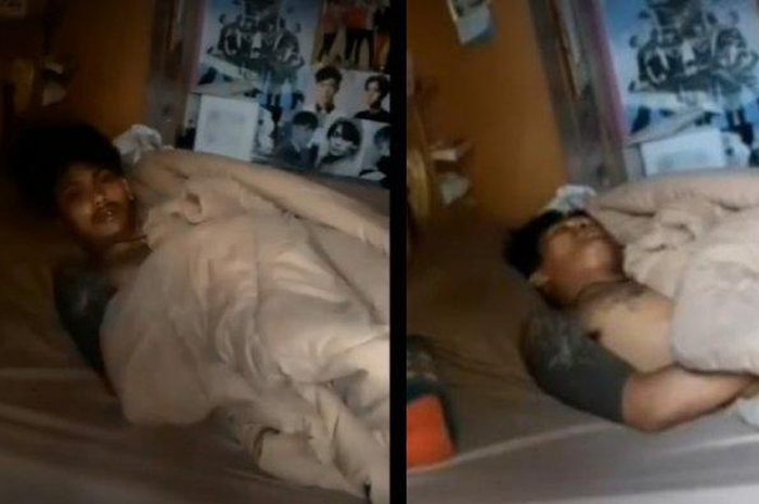 Perampok tertangkap tidur di kasur yang dirampok, nyalakan AC, pakai selimut